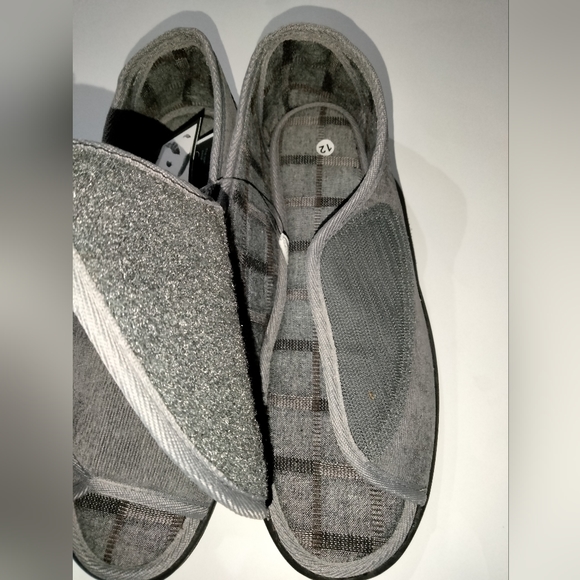 Happy Touch (Size 12) Men's Open Toe Adjustable Memory Foam Slippers (NEW-NWT) - Picture 3 of 9